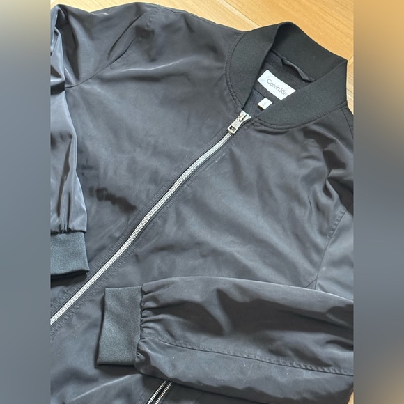 Calvin Klein Men's Black Bomber Jacket - Picture 2 of 3